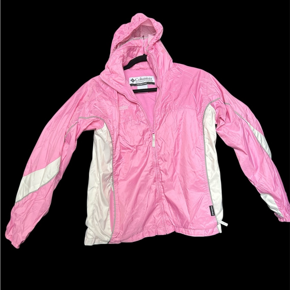 Columbia Pink and White Kids Jacket